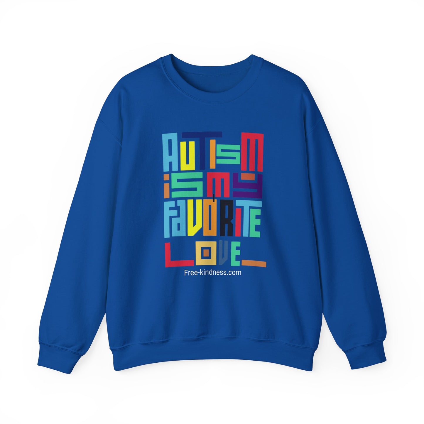 Autism is my favorite love Crewneck Sweatshirt