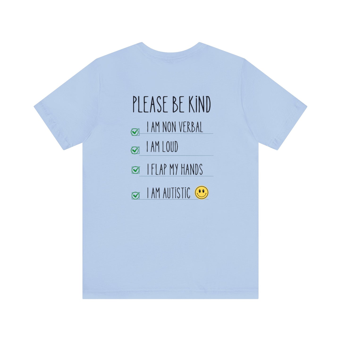 Please be patient and kind Tee