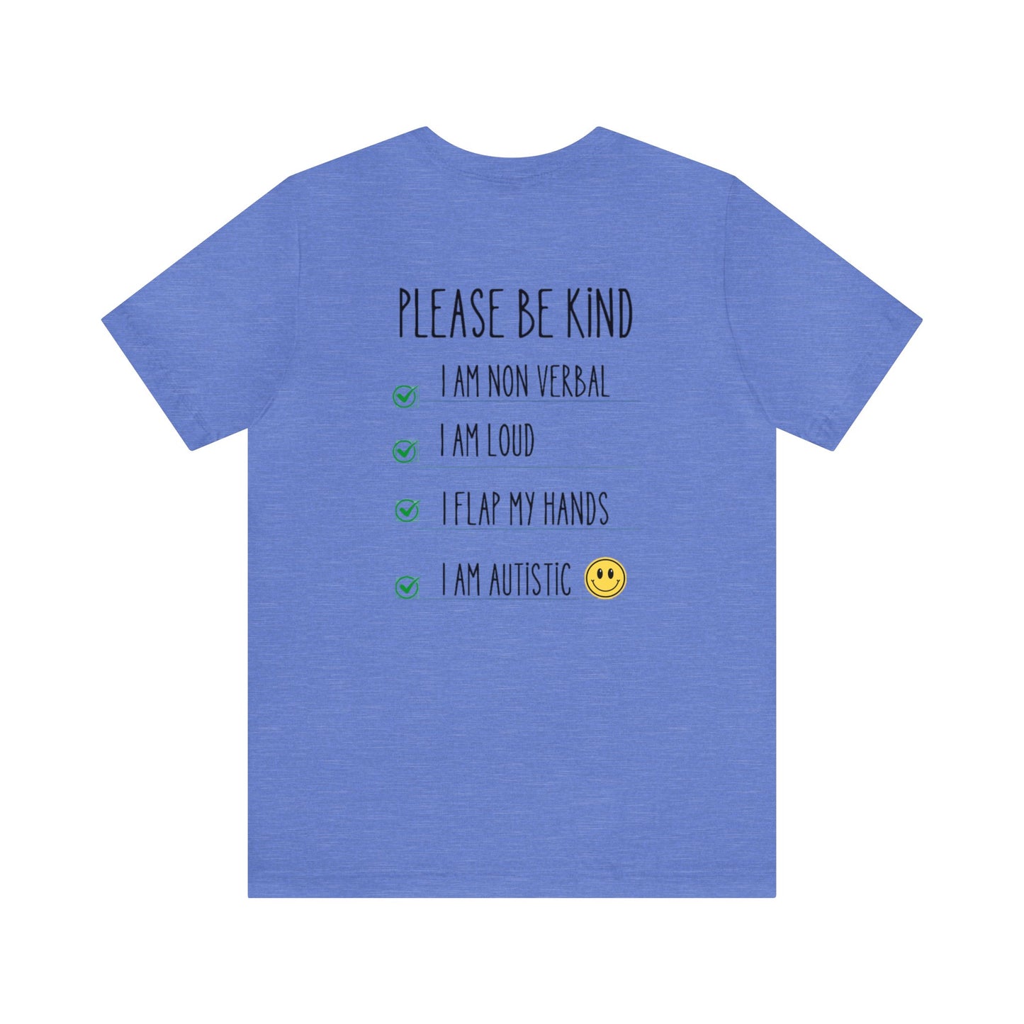 Please be patient and kind Tee