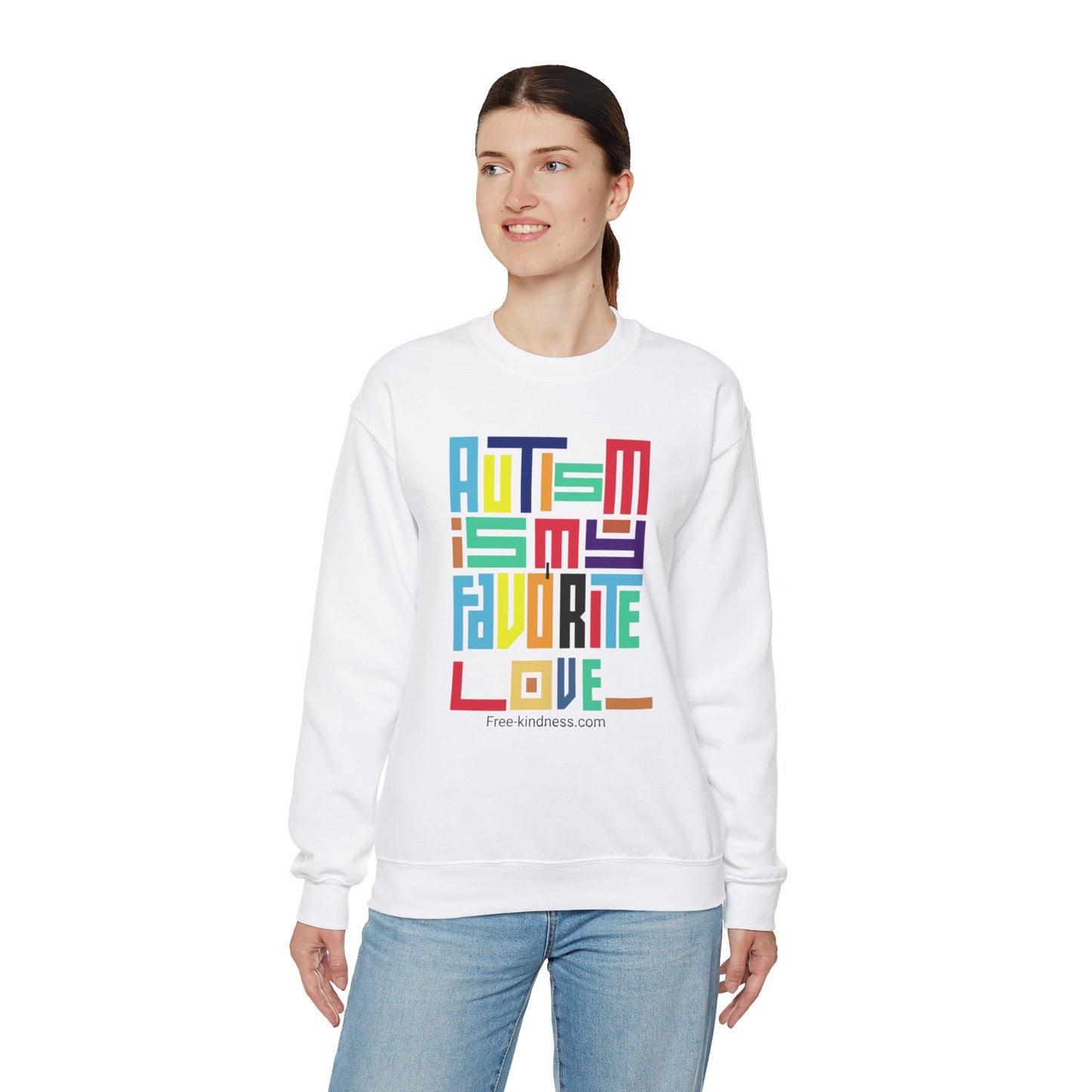 Autism is my favorite love Crewneck Sweatshirt