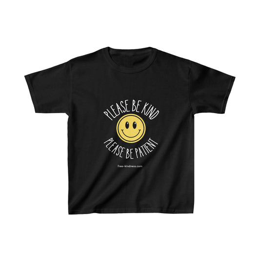 Please be patient and kind black Tee