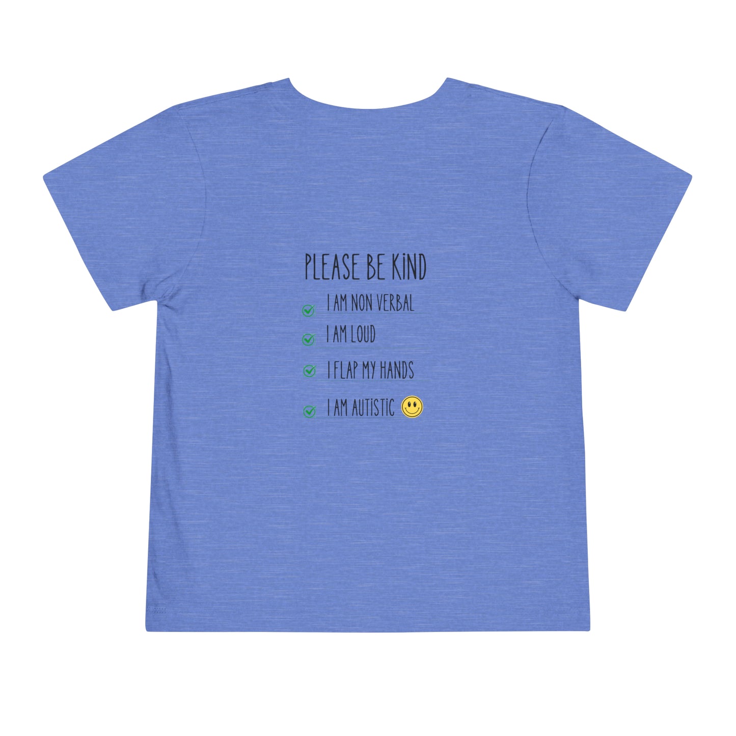 Please be patient and kind Tee