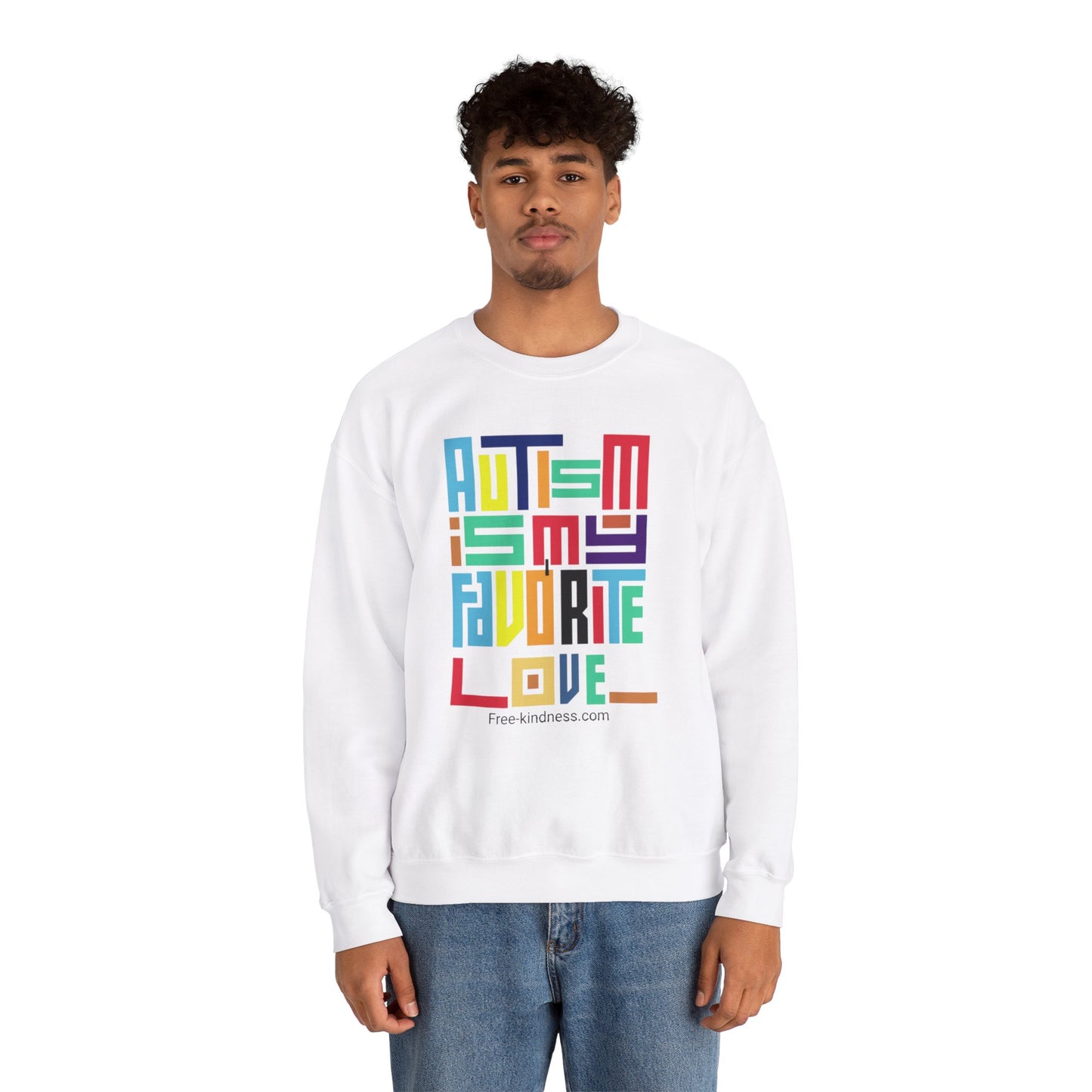 Autism is my favorite love Crewneck Sweatshirt