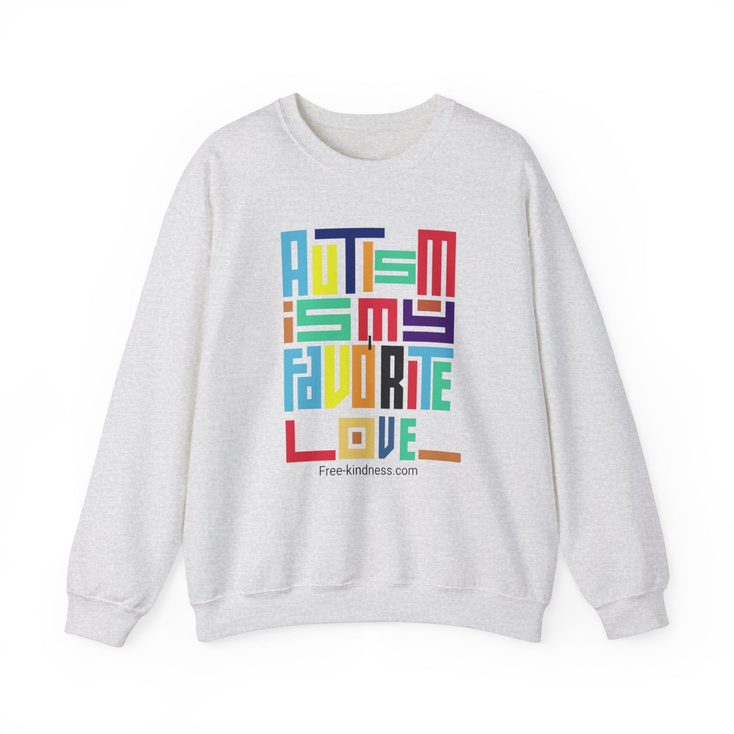 Autism is my favorite love Crewneck Sweatshirt