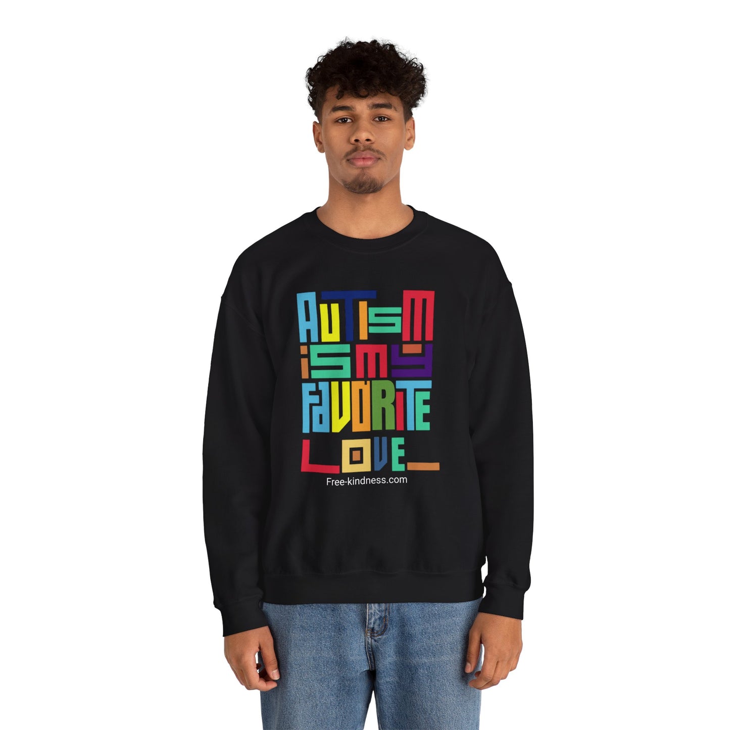 Autism is my favorite love Crewneck Sweatshirt