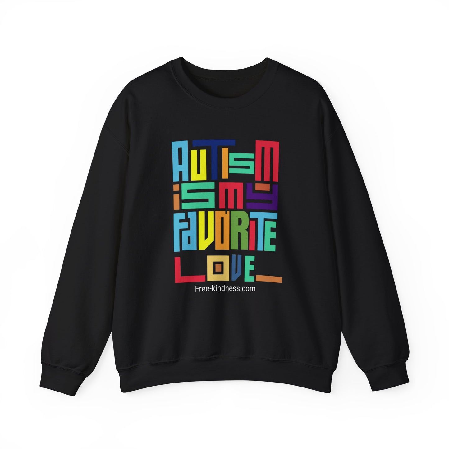 Autism is my favorite love Crewneck Sweatshirt