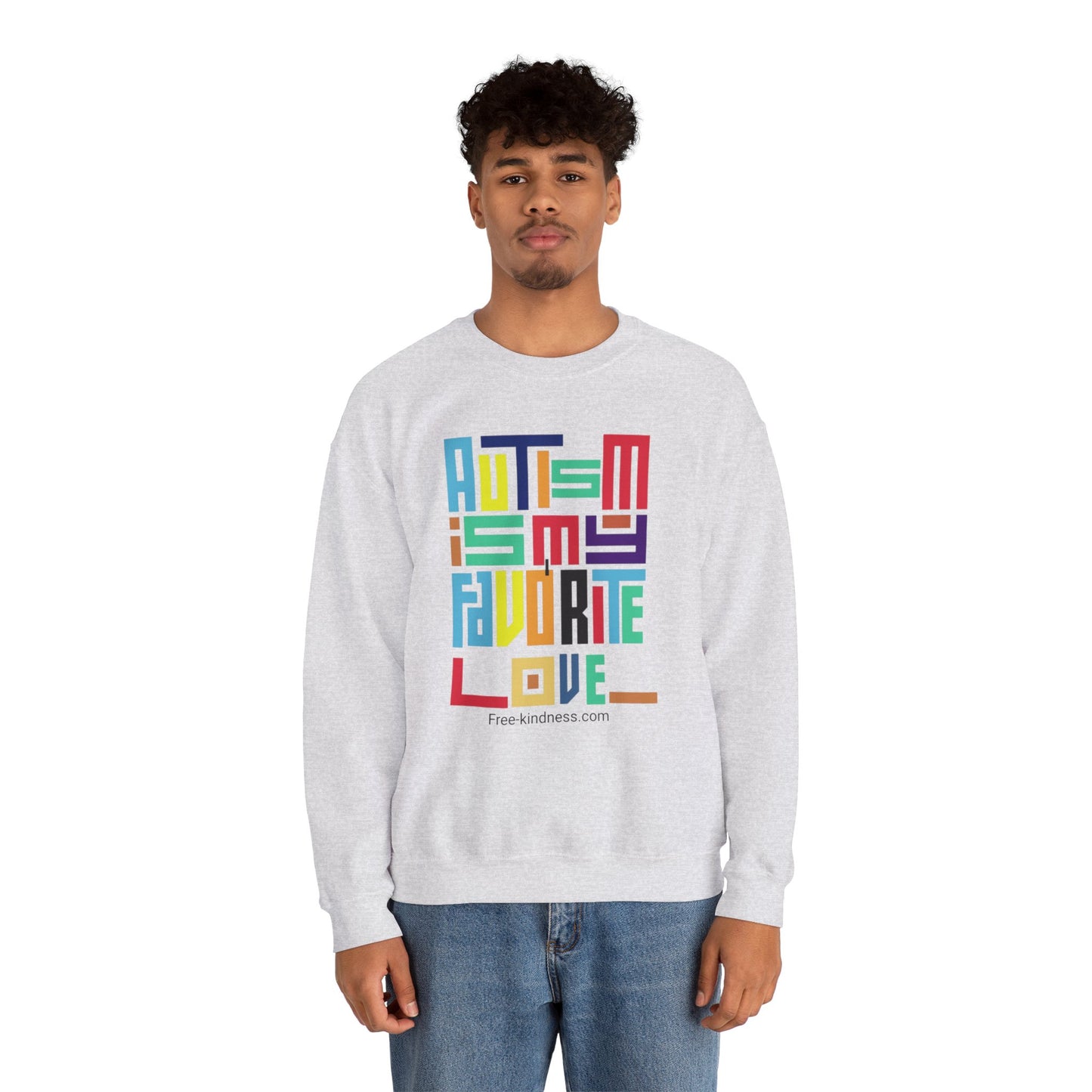 Autism is my favorite love Crewneck Sweatshirt