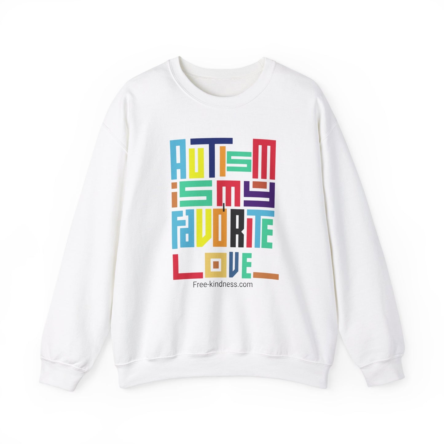 Autism is my favorite love Crewneck Sweatshirt